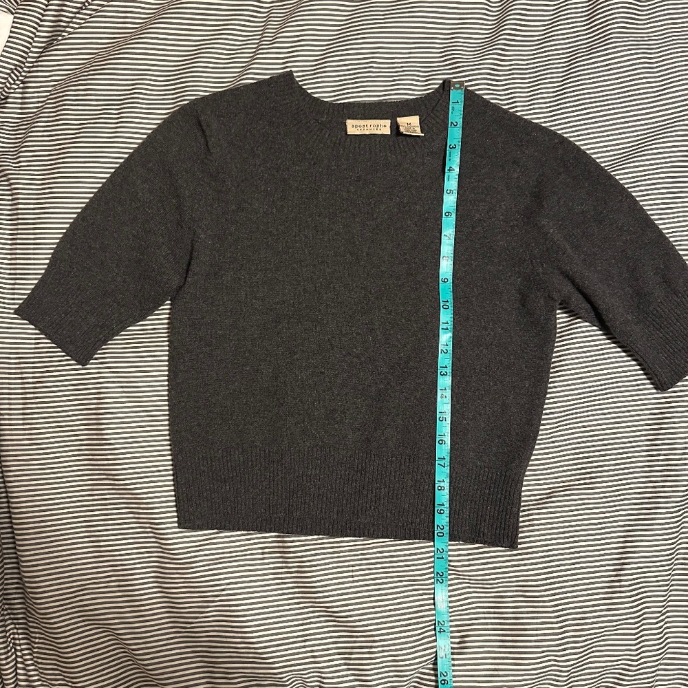 Charcoal cashmere sweater - Picture 4 of 5